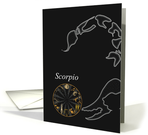 Scorpio Zodiac Star Sign Blank card (1064929)