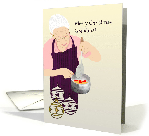 Christmas for Grandma Cooking Up Love card (1065829)