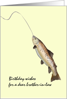 Birthday for Brother-in-Law Trout on a Line card