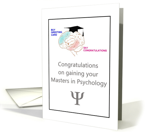 Congratulations Masters in Psychology Psi Graduation Cap... (1068963)