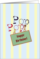 Birthday for Pop Pop Sweet and Simple Greeting card