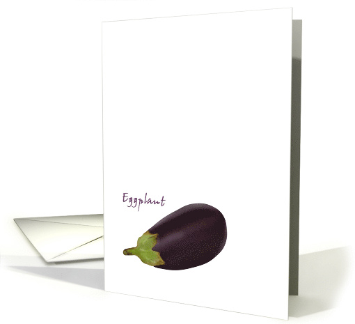 Sketch Of An Eggplant Blank card (1070469)