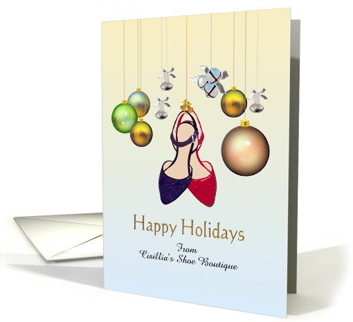 Happy holidays from shoe boutique to customers, pretty... (1077852)