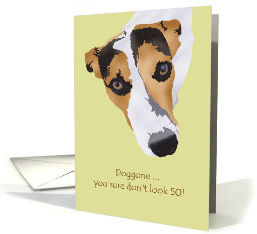 50th Birthday Doggone You Don't Look It Jack Russell card (1081906)