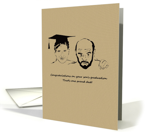 Congratulations for Father of Graduate One Proud Dad and Son card