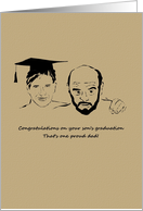 Congratulations for Father of Graduate One Proud Dad and Son card