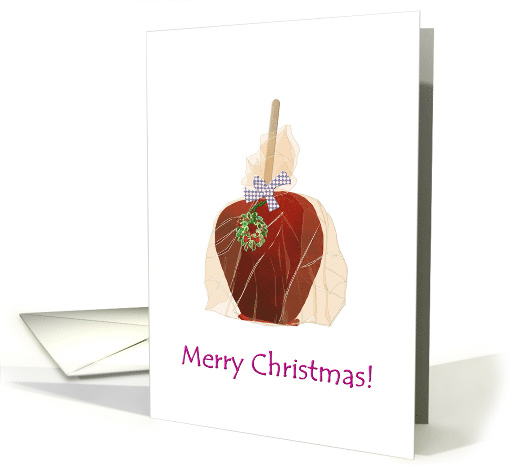 Christmas Candy Apple with Decorated Wreath Charm card (1096884)