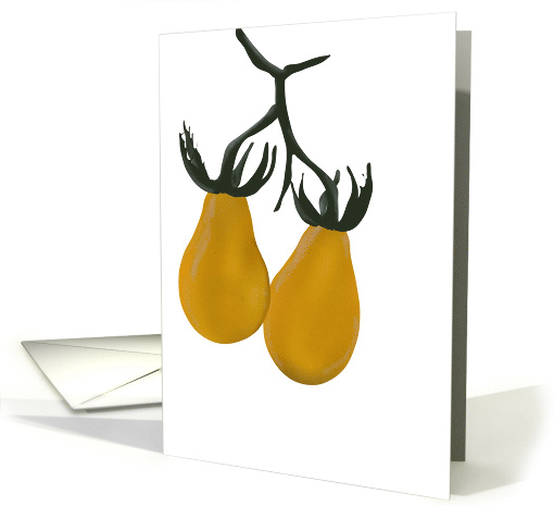 Sketch of Yellow Tomatoes Blank card (1099354)