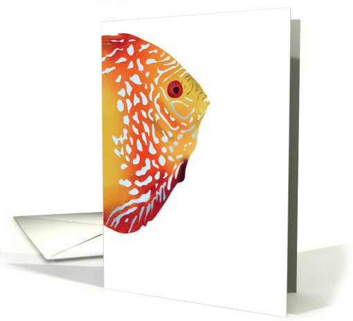 Colorful Tropical Fish Blank card (1101694)