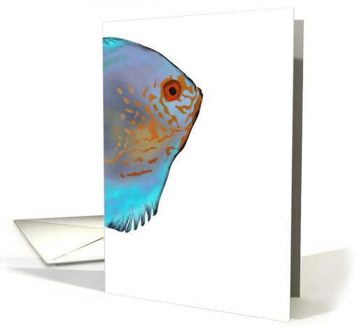 Colorful Tropical Fish Blank card (1101778)