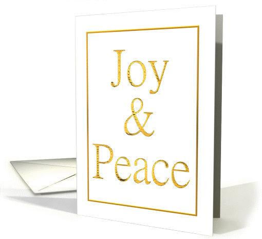Joy and Peace, Christmas card (1102758)