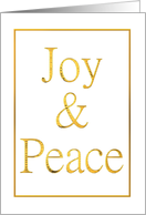 Joy and Peace, Christmas card