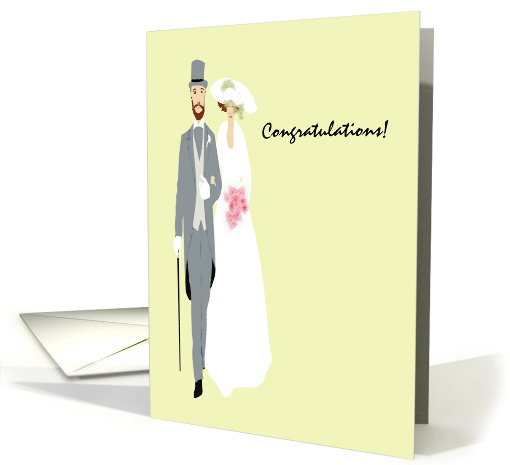 Wedding Congratulations Bride and Groom card (1105760)
