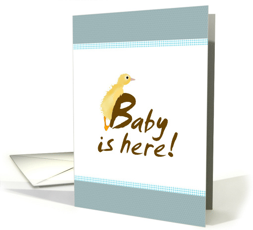 Announcement New Baby Cute Duckling card (1105792)