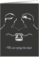 Gay Wedding Invitation Tying The Knot card