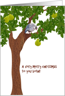 Partridge in a Pear Tree Christmas card