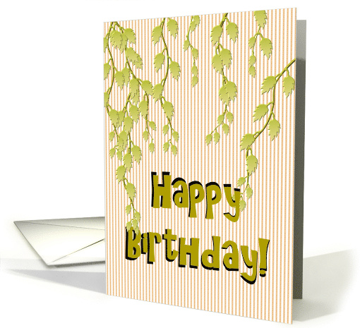 Birthday Soft Green Foliage card (1133796)