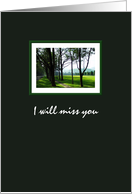 Final Good Bye for Friend End Of Life Peaceful Country Scene card