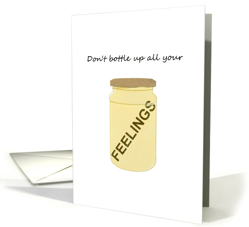 Feelings Bottled Up In A Jar Encouragement card (1171888)