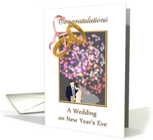 Congratulations New Year's Eve Wedding Bride and Groom... (1184996)