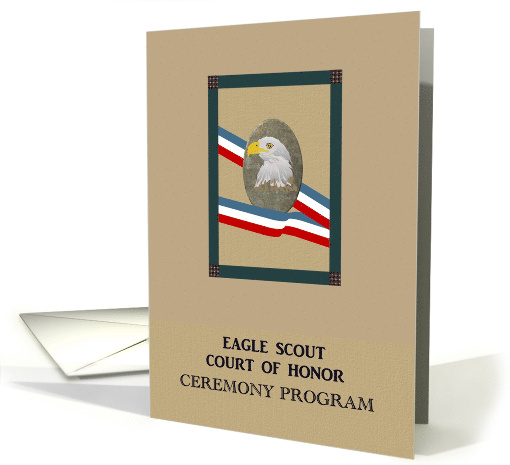 Eagle Scout Court of Honor Ceremony Program Magnificent Eagle card