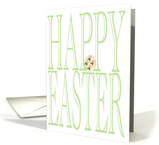 A Huge Easter Greeting with Love and a Little Easter Egg card