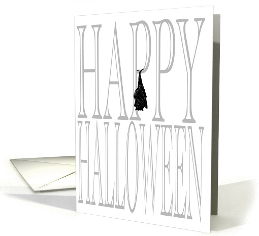 A huge Halloween greeting with a little bat card (1190452)