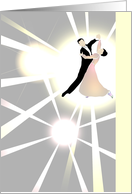 Birthday Ballroom Dance Couple Dancing In The Spotlight card