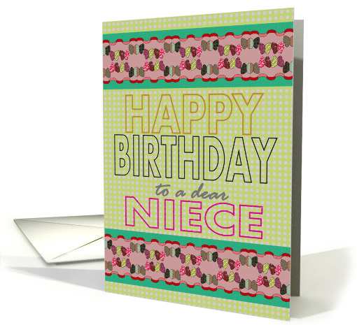 Birthday for Niece Geometric Design card (1194936)