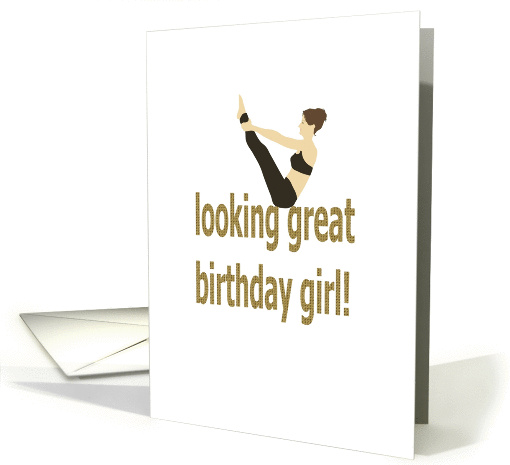 Birthday Pilates for Her Shape Up card (1196472)