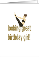 Birthday Pilates for Her Shape Up card