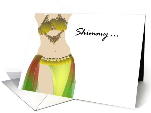 Belly Dance Birthday Belly Dancer card (1198248)