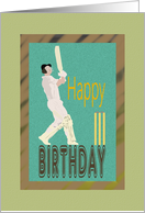 Cricketer birthday card