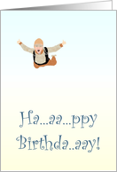 Skydive birthday, sky diver card