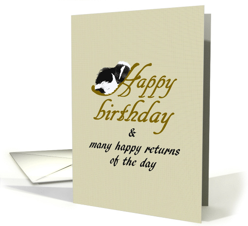 Birthday Baby Skunk Asleep card (1205558)