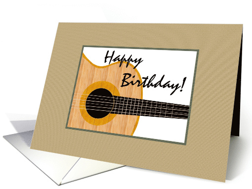 Birthday Illustration Of A Guitar card (1206690)