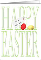 Easter for Aunt Great Big Greeting and Easter Eggs card