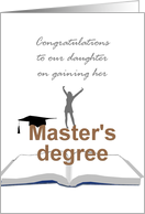 Daughter Achieving Master’s Degree Congratulations card