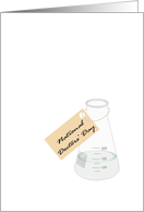 National Doctors’ Day Sketch of a Laboratory Flask card