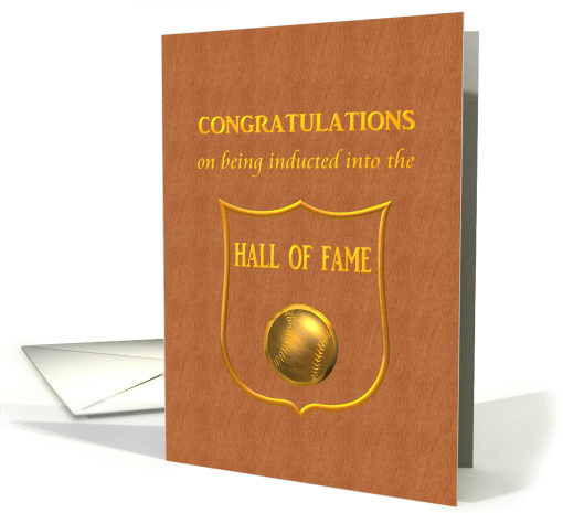 Congratulations Induction Into Hall of Fame Baseball card (1218418)