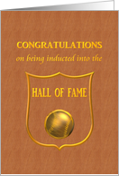 Congratulations Induction Into Hall of Fame Baseball card