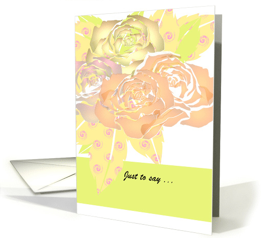 Roses In Soft Colors Custom card (1219486)