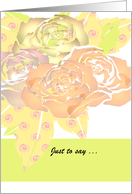 Roses In Soft Colors Custom card