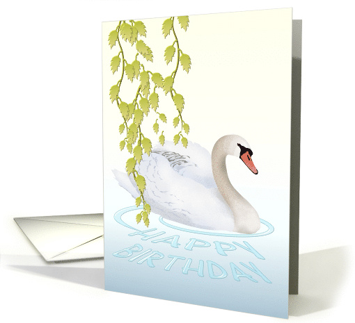 Birthday Graceful Swan On The Water card (1219544)