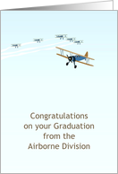 Congratulations to Son Graduation From Airborne Division Biplanes card