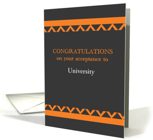 Custom Congratulations Acceptance To College Or University card