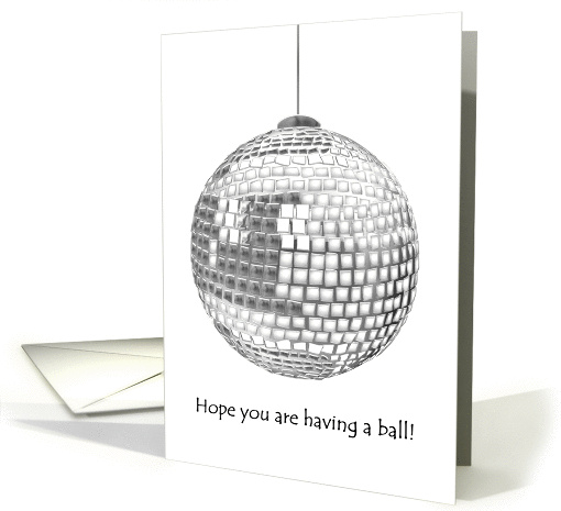 Disco ball birthday card (1267468)