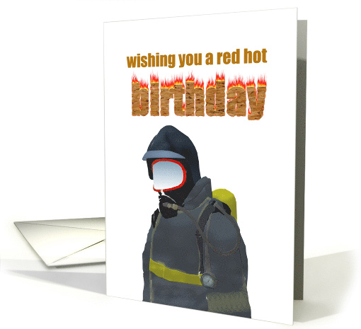 Firefighter Birthday Firefighter Suited Up card (1269524)