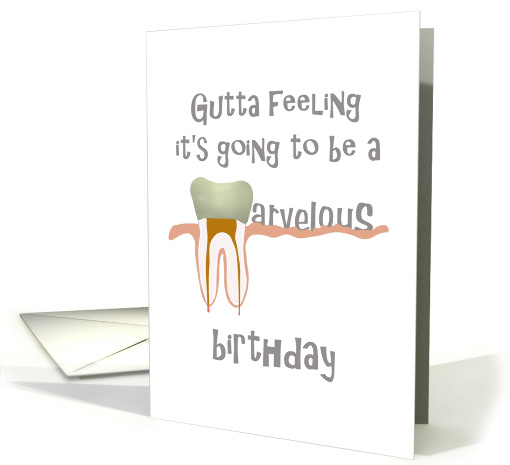 Endodontist Birthday Root Canal Therapy card (1270162)
