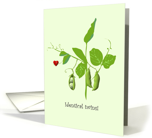 Congratulations Becoming Parents To Twins Two Peas In A Pod card